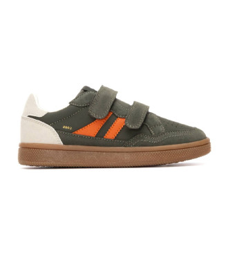 Xti Kidsunisex voor kinderen. 15140801-KAKI Trainers 151408 groen (30), Plat, Klittenband, Casual, kinderkleding