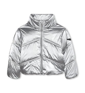 Zadig & Voltaire para niña. X60456 Abrigo Marca plateado (14Años= 162cm), Plata, Casual, Poliéster, moda infantil