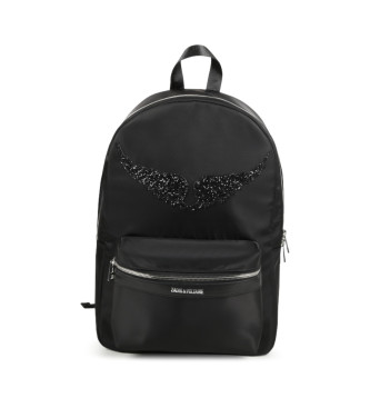 Zadig & Voltaire para niña. X60263 Mochila en poliéster negro (OSFA), Casual, moda infantil, Zadig & Voltaire outlet 2024.