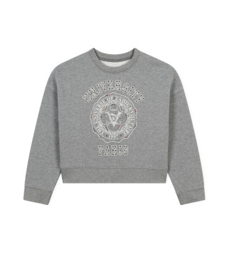 Zadig & Voltaire para niña. X60220 Sudadera fantasía gris (14Años= 162cm), Casual, Algodón, moda infantil, Zadig & Voltaire outlet 2024.