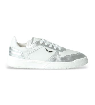 Zadig & Voltaire para niña. X60602 Zapatillas casual plateado (37), Piel, Blanco, Plano, Cordones, moda infantil