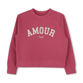 Imagen Zadig & Voltaire para niña. X60326 Sudadera de algodón rosa (12años= 150cm), Casual, moda infantil