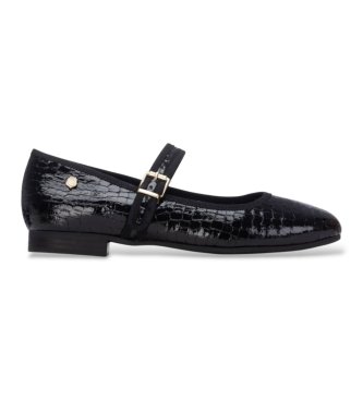 Carmela para mujer. 16256104-GRIS Bailarinas 162561 negro (36), 1 a 3cm, Hebilla, Clásico