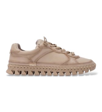 Carmela para mujer. 16421803-BEIGE Zapatillas de Piel 164218 beige (35), Plano, Cordones, Casual