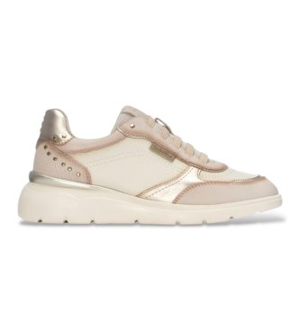Carmela para mujer. 16421902-BEIGE Zapatillas de Piel 164219 beige (36), 3 a 5cm, Cordones, Casual