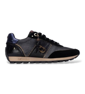 Carmela para mujer. 16423703-NEGRO Zapatillas de Piel 164237 negro (36), 3 a 5cm, Cordones, Casual