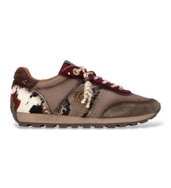 Carmela para mujer. 16423704-MULTICOLOR Zapatillas de Piel 164237 marrón claro (36), 3 a 5cm, Cordones, Casual
