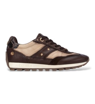 Carmela para mujer. 16423804-MARRON Zapatillas de Piel 164238 marrón (36), 3 a 5cm, Cordones, Casual
