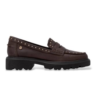 Carmela para mujer. 16427102-MARRON Mocasines de Piel 164271 marrón (36), 3 a 5cm, Ninguno, Casual