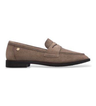 Carmela para mujer. 16429002-TAUPE Mocasines de Piel 164290 taupe (36), 1 a 3cm, Serraje, Ninguno, Casual, Clásico
