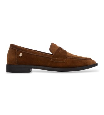 Carmela para mujer. 16429003-CAMEL Mocasines de Piel 164290 marrón claro (36), 1 a 3cm, Serraje, Ninguno, Casual, Clásico