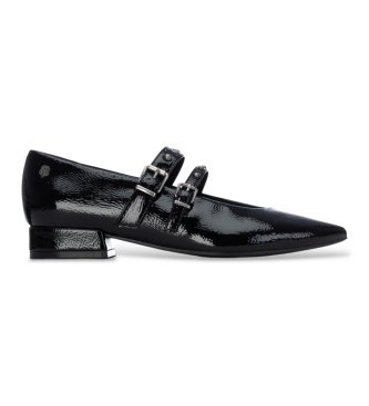 Carmela para mujer. 16429801-NEGRO Zapatos de Piel 164298 negro (36), 1 a 3cm, Hebilla, Casual, Clásico, Charol