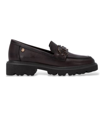 Carmela para mujer. 16433607-MARRON Mocasines de Piel 164336 marrón (36), 3 a 5cm, Ninguno, Casual, Clásico