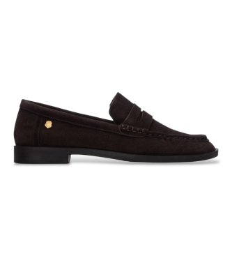 Carmela para mujer. 16438901-MARRON Mocasines de Piel 164389 marrón (36), 1 a 3cm, Serraje, Ninguno, Casual, Clásico