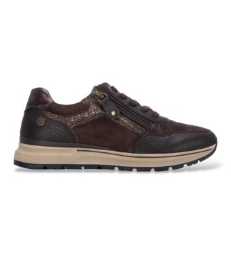 Refresh para mujer. 17608802-MARRON Zapatillas 176088 marrón (36), Plano, Cremallera, Casual