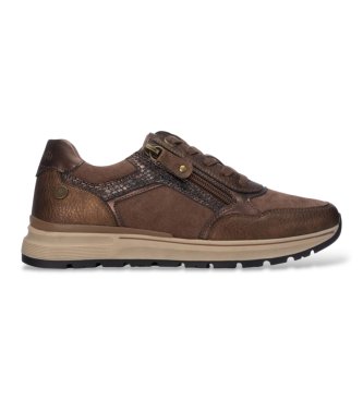Refresh para mujer. 17608804-CAMEL Zapatillas 176088 marrón claro (36), Plano, Cordones, Cremallera, Casual