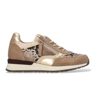 Refresh para mujer. 17610905-BEIGE Zapatillas 176109 beige (37), Plano, Cremallera, Casual