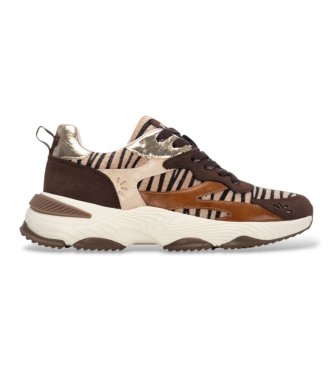 Refresh para mujer. 17612101-CAMEL Zapatillas 176121 marrón (35), Beige, Plano, Cordones, Casual