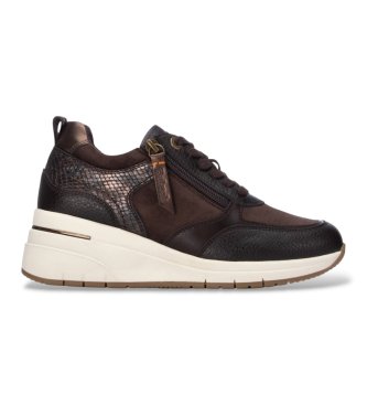 Refresh para mujer. 17617703-MARRON Zapatillas 176177 marrón oscuro (36), 5 a 8cm, Cremallera, Casual
