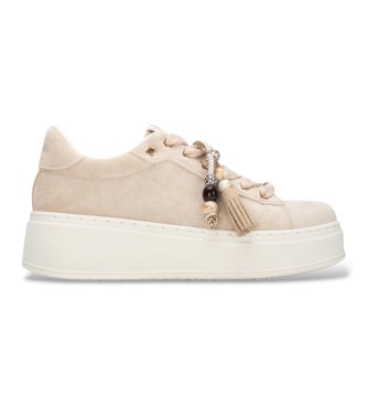 Refresh para mujer. 17618701-BEIGE Zapatillas 176187 beige (36), 5 a 8cm, Cordones, Casual