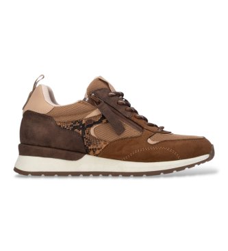 Refresh para mujer. 17622001-CAMEL Zapatillas 176220 marrón (36), Plano, Cordones, Cremallera, Casual