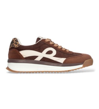 Refresh para mujer. 17623201-MARRON Zapatillas 176232 marrón (35), Plano, Ante, Cordones, Casual