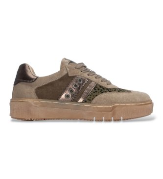 Refresh para mujer. 17624001-KAKI Zapatillas 176240 taupe (36), Plano, Cordones, Casual