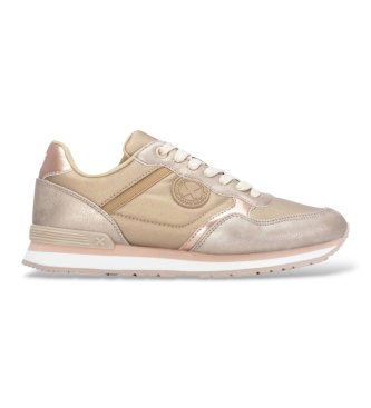 Xti para mujer. 14600703-ORO Zapatillas 146007 dorado (36), 1 a 3cm, Cordones, Casual