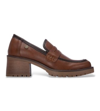 Xti para mujer. 14608403-CAMEL Mocasines 146084 marrón claro (36), 5 a 8cm, Ninguno, Casual, Clásico