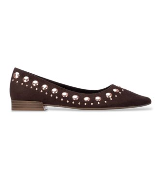 Xti para mujer. 14622303-MARRON Bailarinas 146223 marrón (36), Plano, Ninguno, Casual