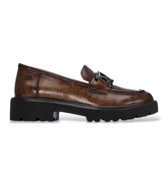Xti para mujer. 14625802-TAUPE Zapatos 146258 marrón (36), 3 a 5cm, Ninguno, Casual, Clásico, Charol