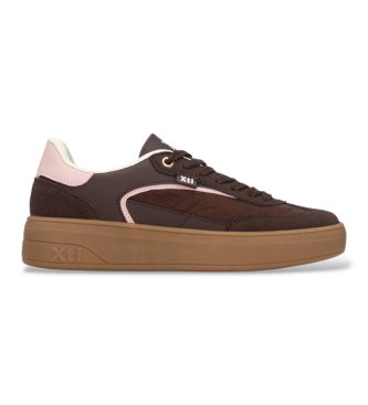 Xti para mujer. 14627801-MARRON Zapatillas 146278 marrón (36), Plano, Cordones, Casual
