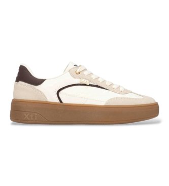 Xti para mujer. 14627804-HIELO Zapatillas 146278 blanco roto (36), Plano, Cordones, Casual