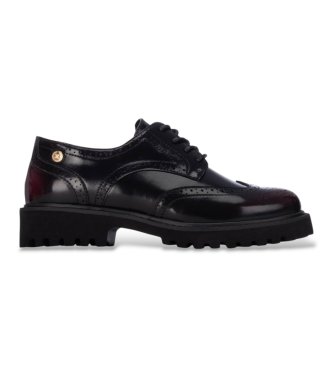 Xti para mujer. 14630102-BURDEOS Zapatos 146301 burdeos (36), Rojo, 3 a 5cm, Cordones, Casual, Clásico, Charol