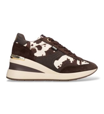 Xti para mujer. 14636701-MARRON Zapatillas 146367 marrón (36), 5 a 8cm, Cordones, Casual
