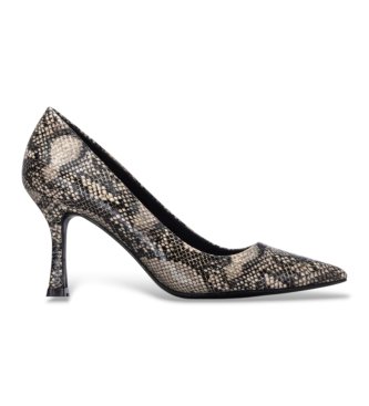 Xti para mujer. 14644501-SERPIENTE Zapatos 146445 taupe (37), 5 a 8cm, Ninguno, Casual, Fiesta, Gris, Animal print