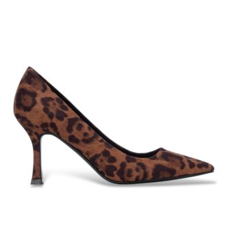 Xti para mujer. 14644503-LEOPARDO Zapatos 146445 marrón (35), 5 a 8cm, Ninguno, Casual, Fiesta, Animal print